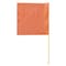 Cargo Maxx Tricot Orange Flag 18x18 w/36in Dowel 122-10006 - alternate 2